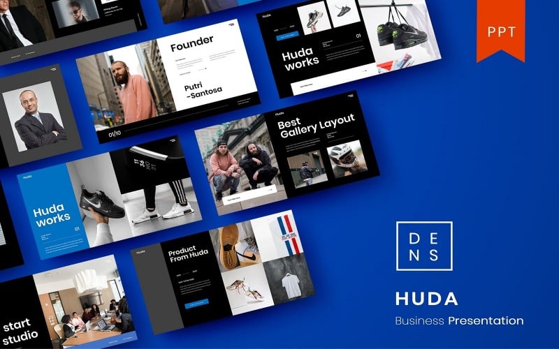 huda business powerpoint template original