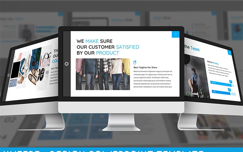 huffre design powerpoint template original