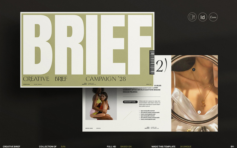 huge creative brief campaign template original