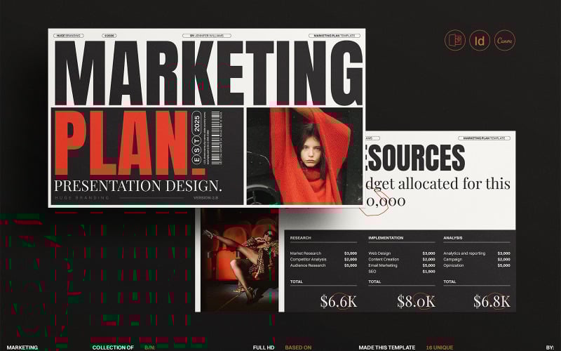 huge marketing plan template original