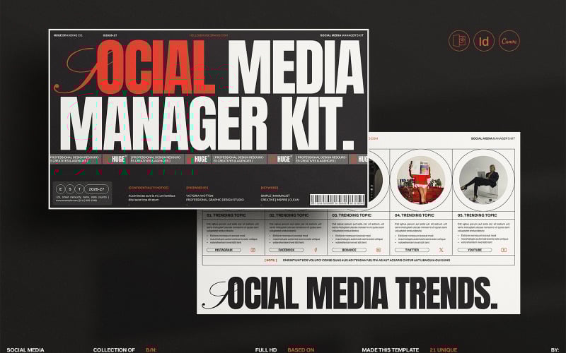 huge social media managers kit template original