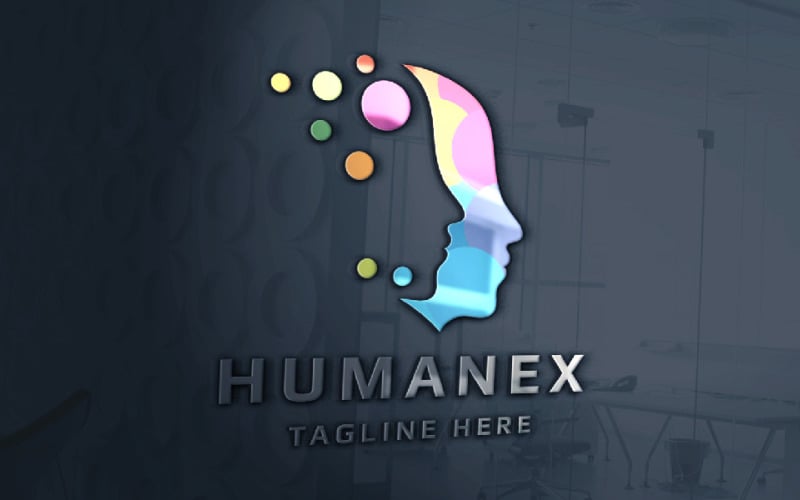human artificial intelligence pro branding logo original