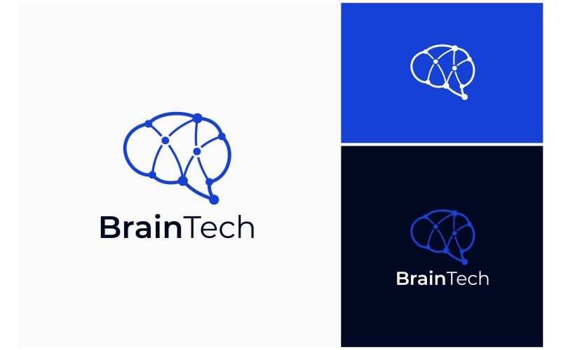 human brain connection logo original