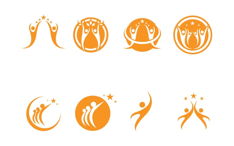 human character logo sign illustration vector design v original