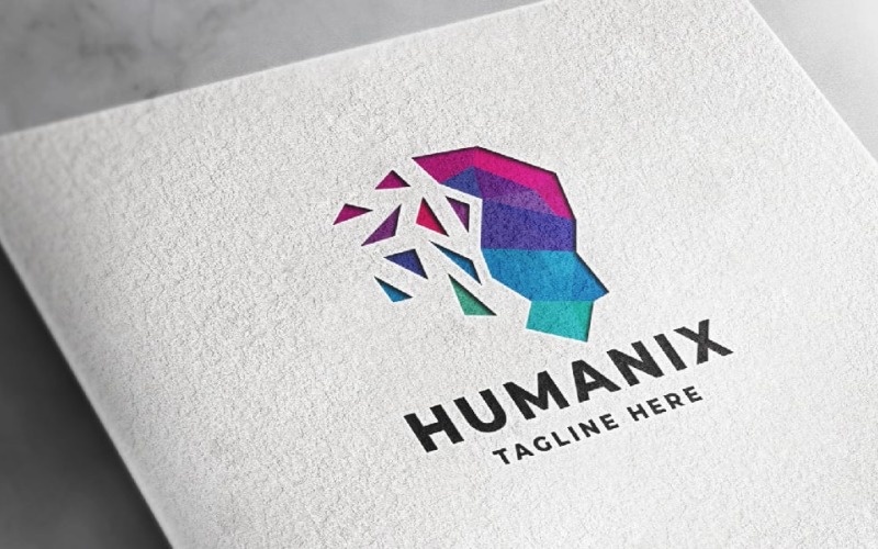 human data pro logo template original