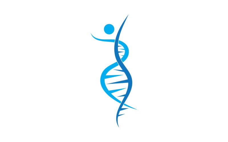 human dna logo icon design vector original