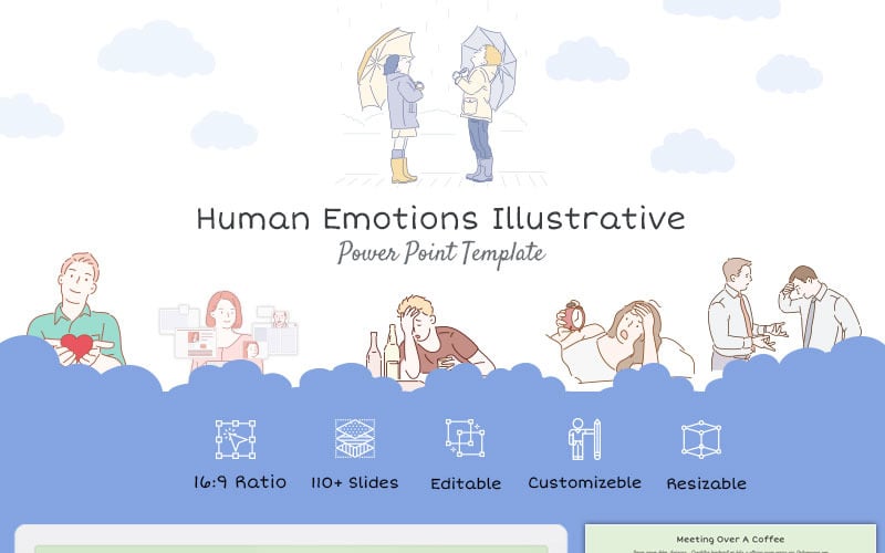 human emotions illustrative powerpoint template original