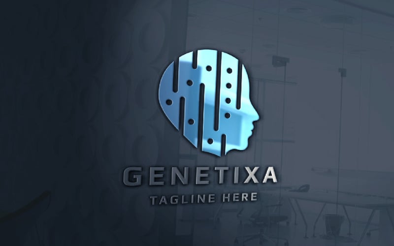 human genetic pro branding logo original