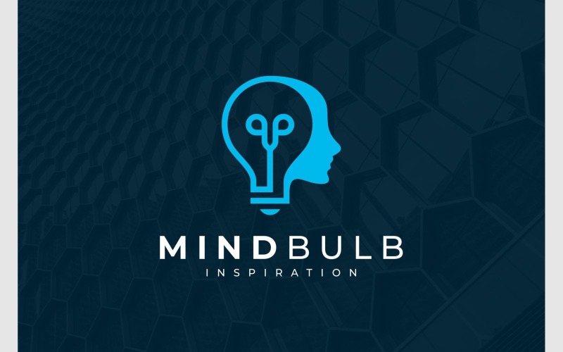 human light bulb idea logo original