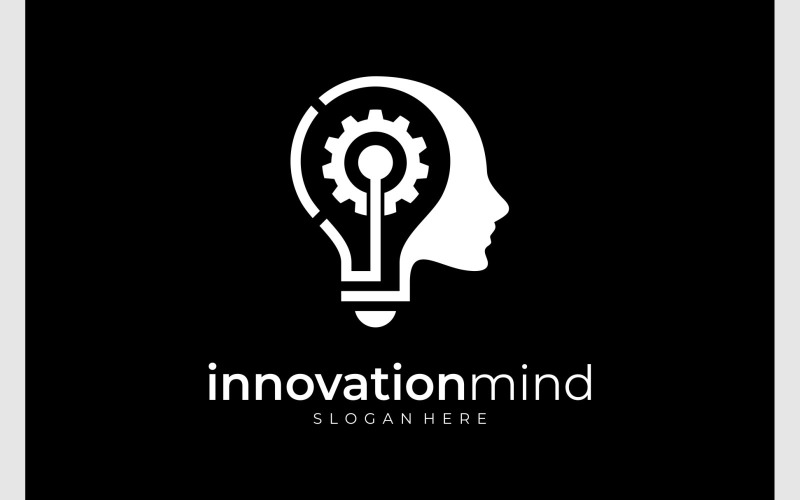 human mind gear machine logo original