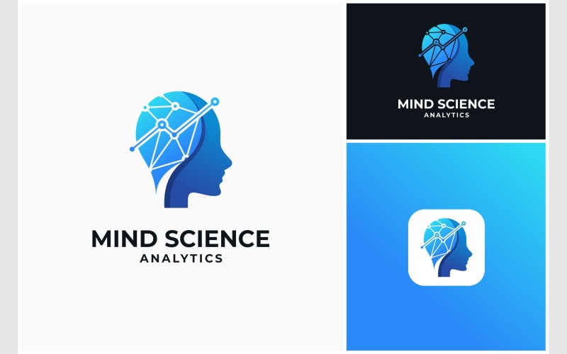 human mind science analytics logo original