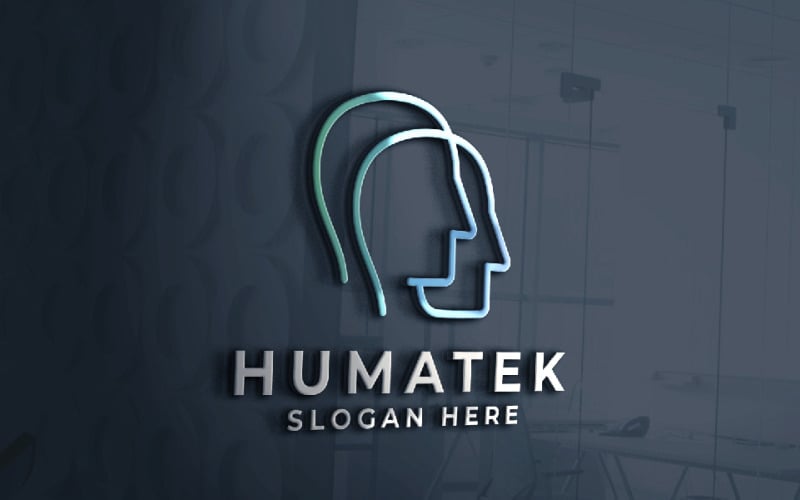 human mind technology logo original