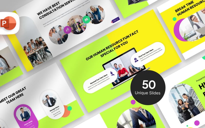 human resource presentation template original