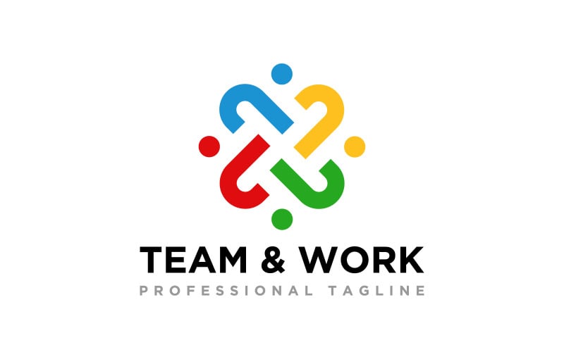 human team work logo design original