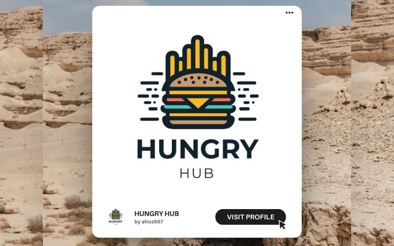 hungry hub template dynamic logo for fast food chains amp trucks original