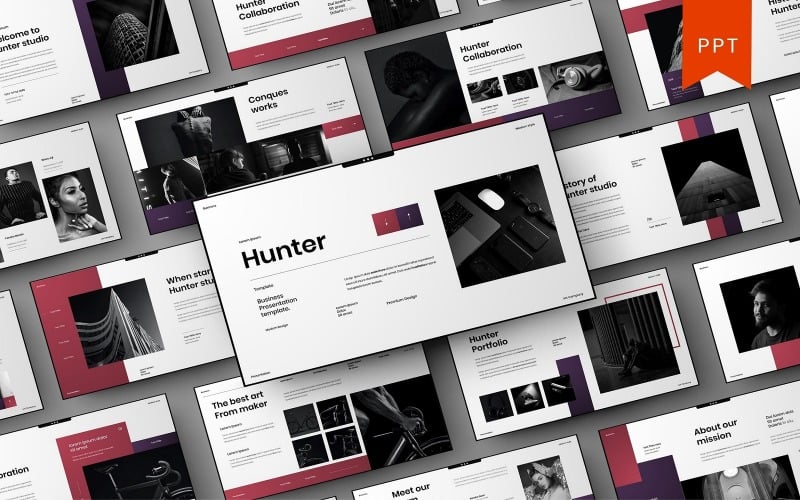 hunter powerpoint template original