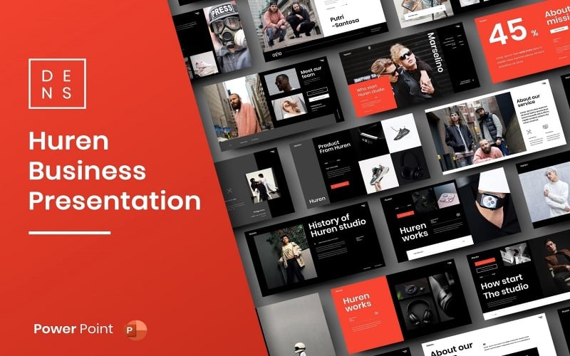 huren business powerpoint template original