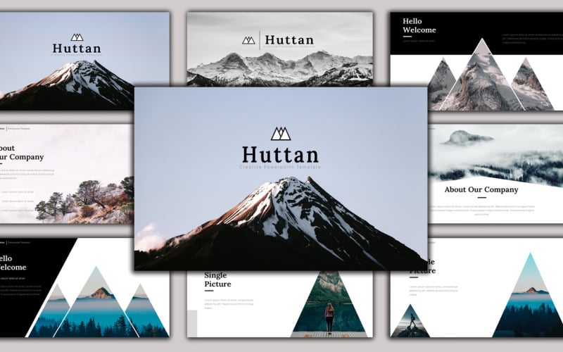 huttan creative business powerpoint template original