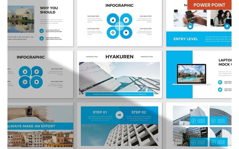 hyakuren multipurpose powerpoint presentation templates original