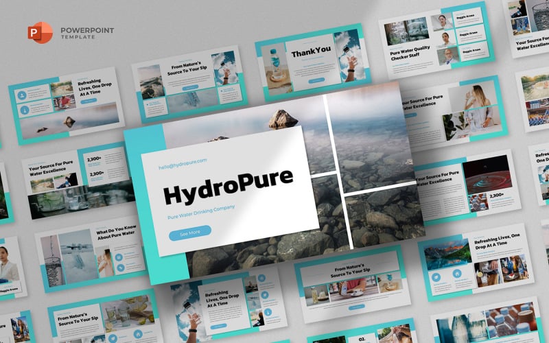 hydropure drinking water powerpoint template original