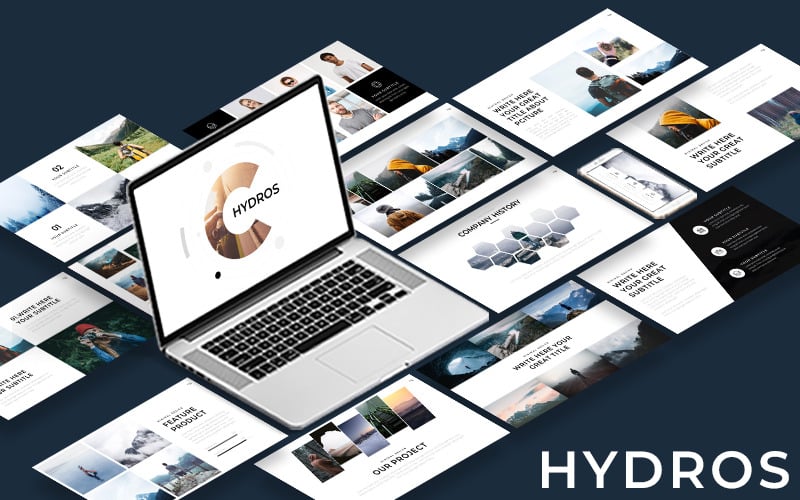 hydros minimal powerpoint template original