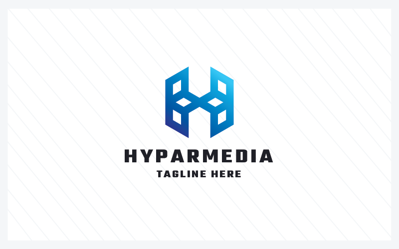 hypar media letter h pro logo template original
