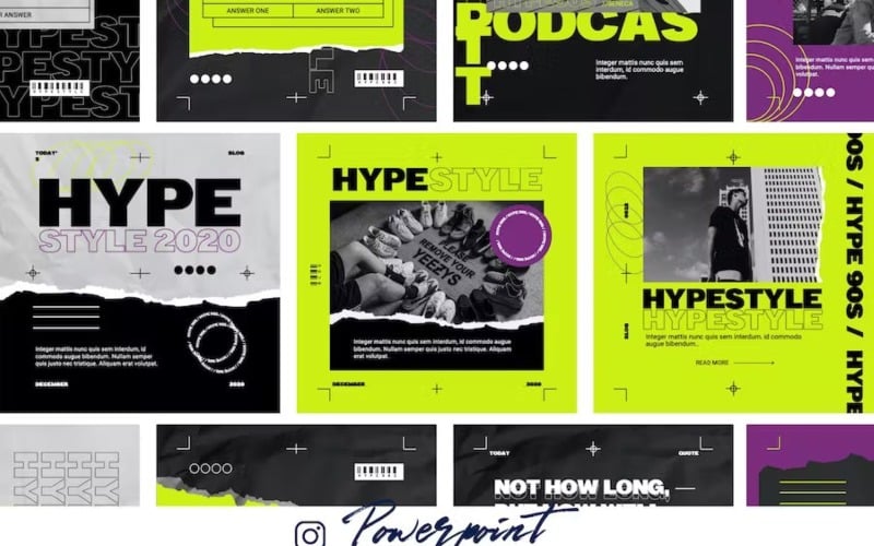 hype s powerpoint instagram template original
