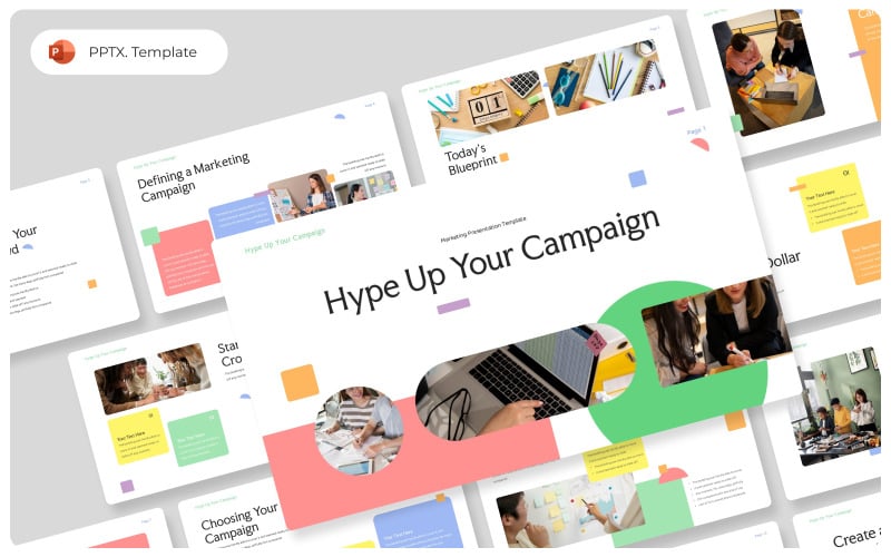 hype up your campaign powerpoint presentation template original