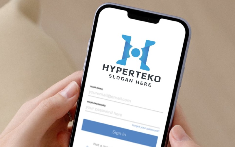 hyper technology letter h logo original