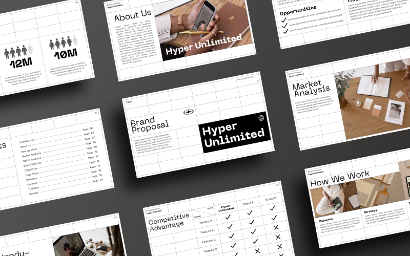 hyper unlimited canva business proposal presentation template original