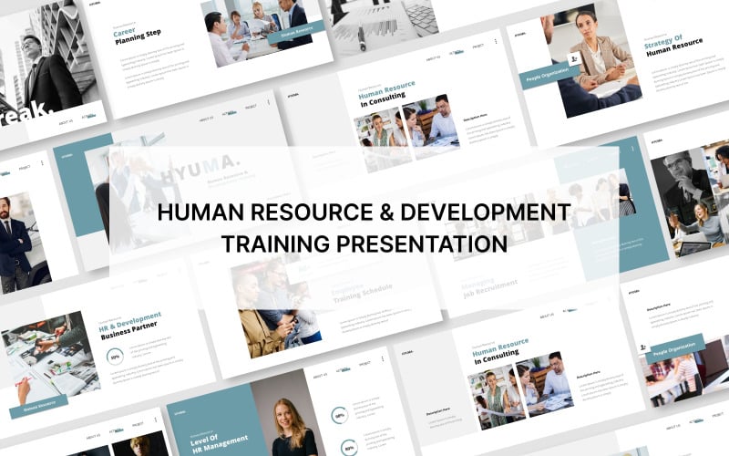 hyuma human resource amp development training powerpoint presentation template original