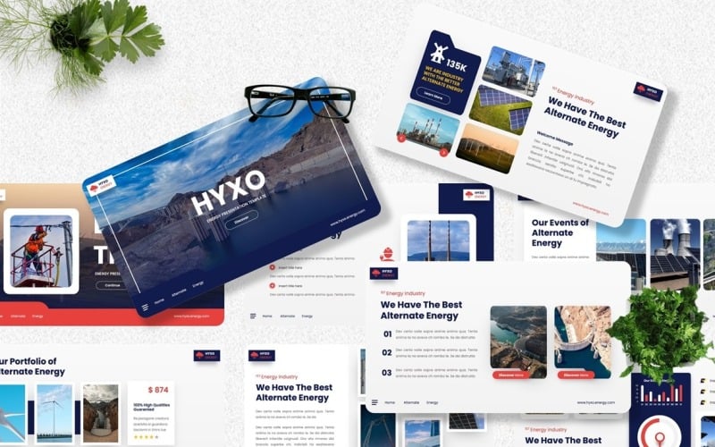 hyxo alternate energy powerpoint template original