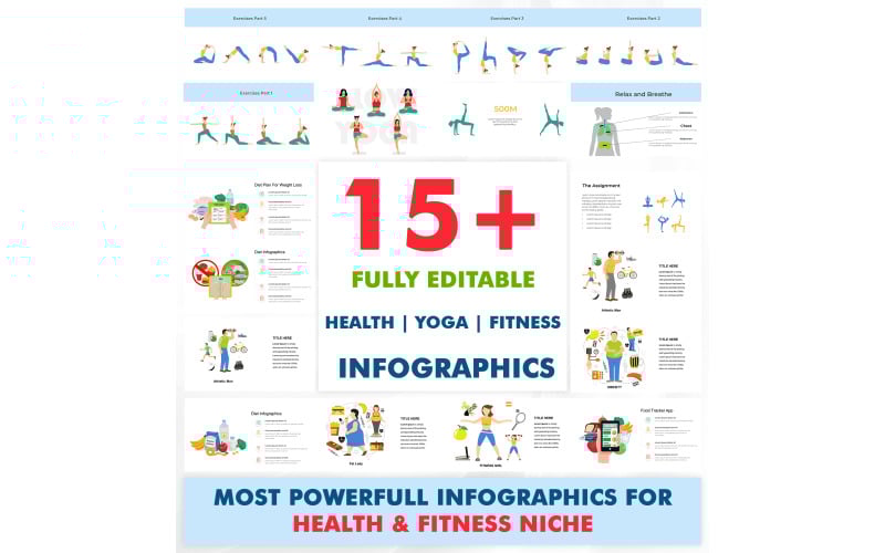 i fully editable health amp yoga powerpoint presentation infographics templates original
