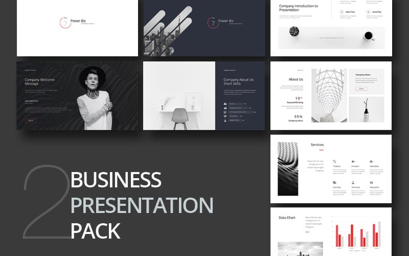 i clean business presentation pack powerpoint template original