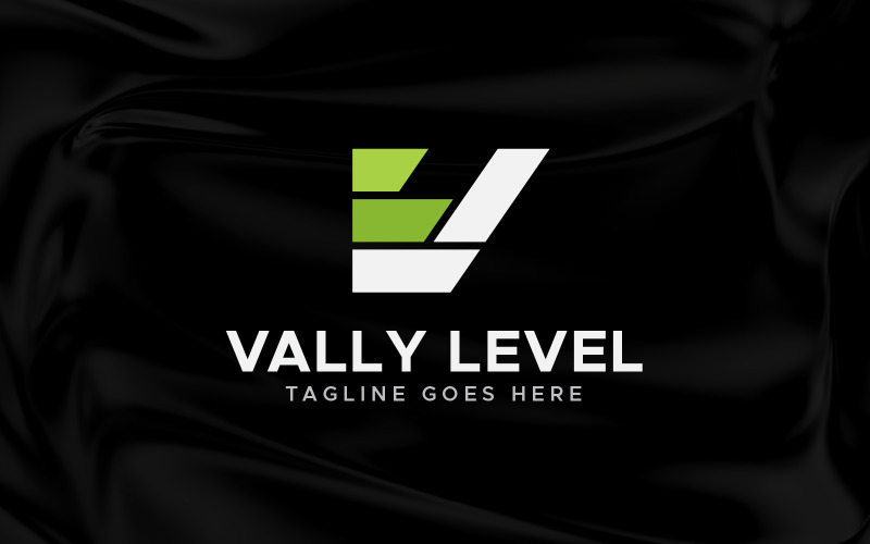 i lv letter level logo design template original
