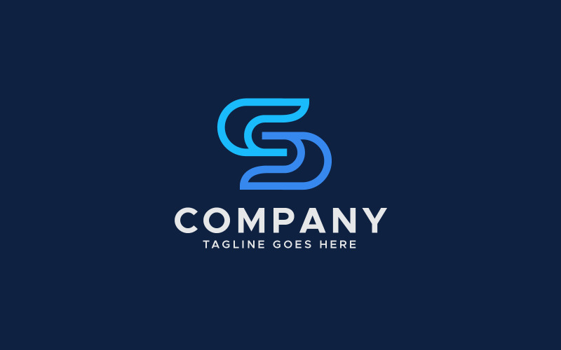 i minimal letter s logo design template original