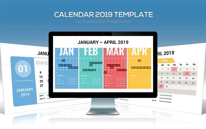 i calendar powerpoint template original
