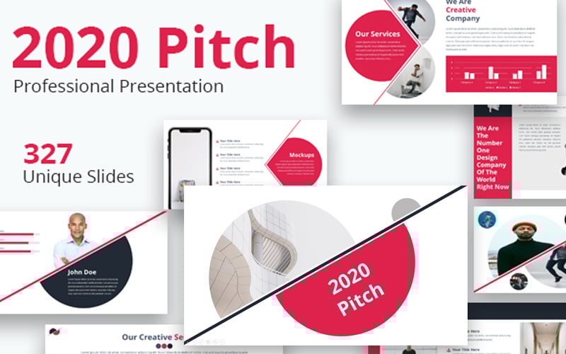 i pitch multipurpose powerpoint template original