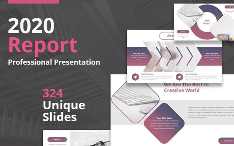 i report powerpoint template original