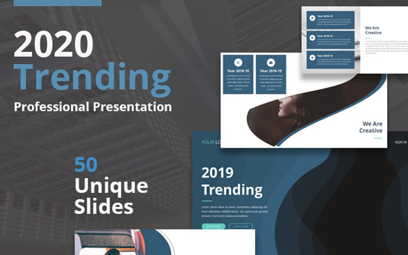 i trending powerpoint template original