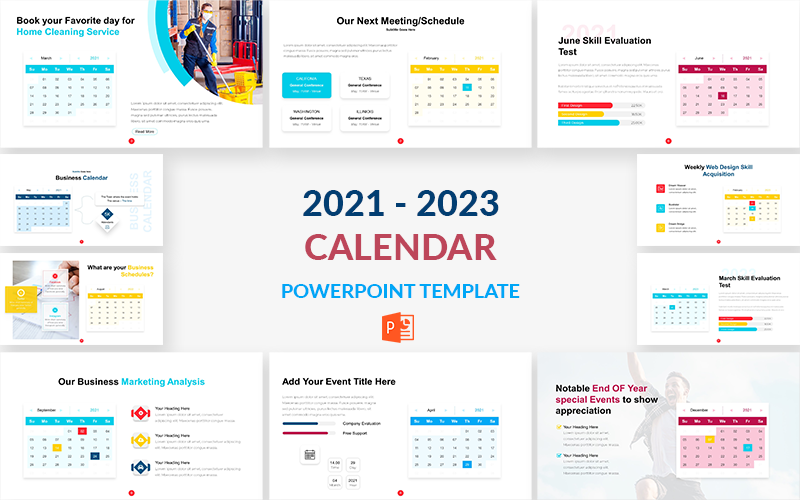 i calendar powerpoint template original