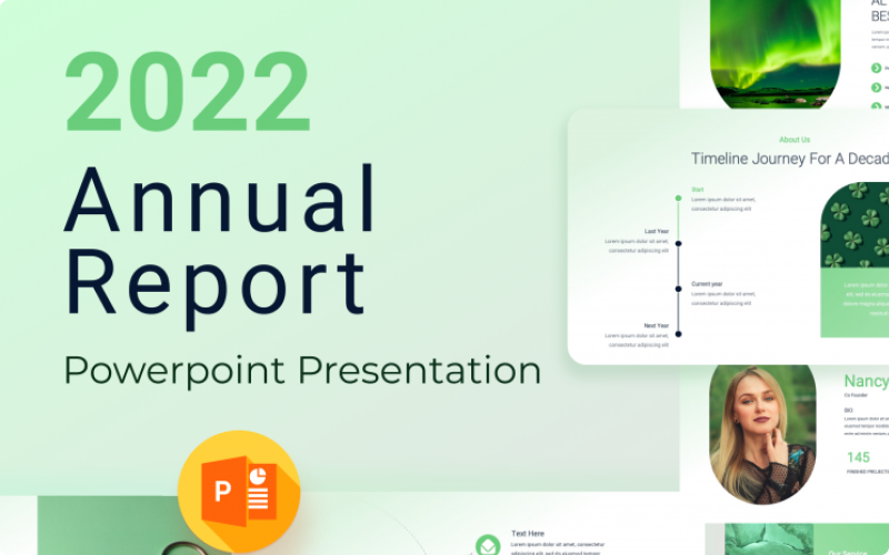 i annual report powerpoint presentation template original