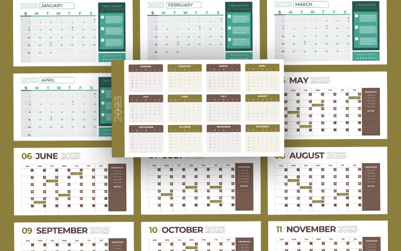 i calender infographic powerpoint template original