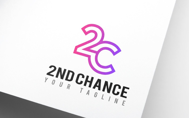 i nd chance number letter c opportunity logo design original