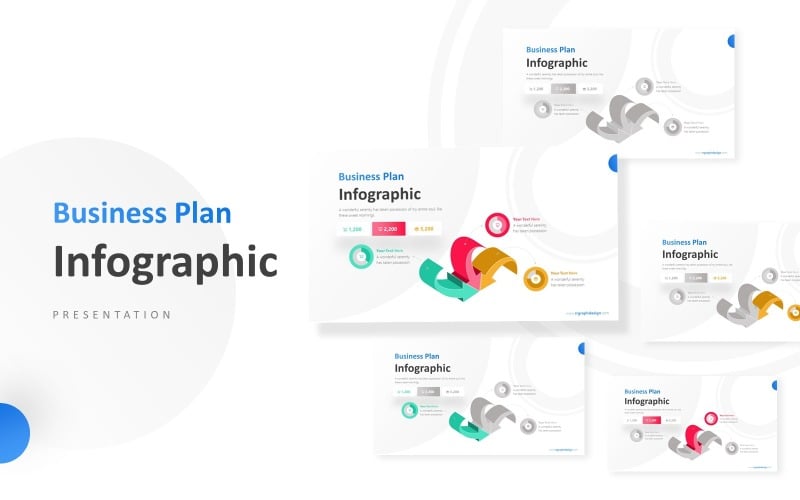 i d arrows infographic presentation powerpoint template original