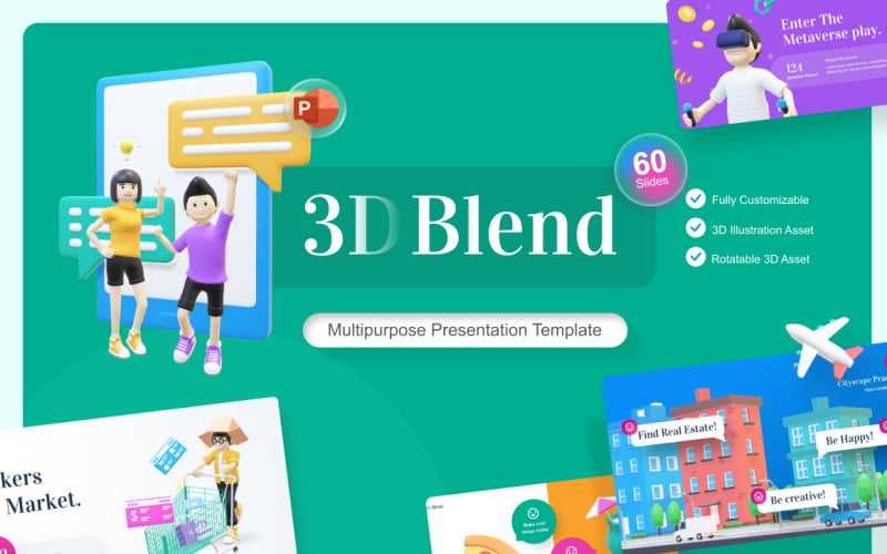 i d blend asset creative powerpoint template original