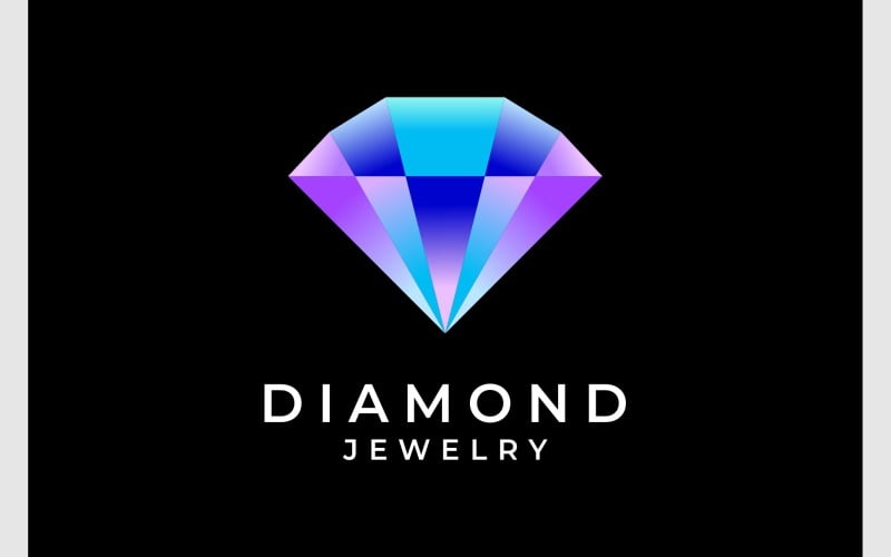 i d diamond gemstone jewelry modern logo original