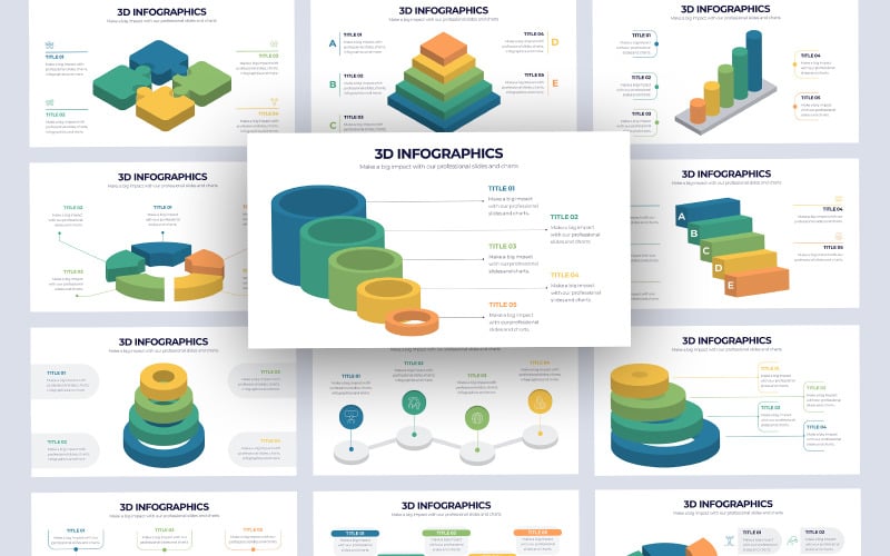 i d infographic powerpoint template original
