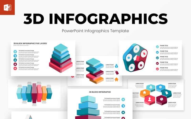 i d infographics powerpoint template diagrams original