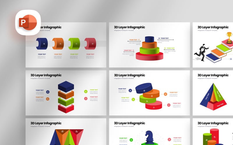 i d layer infographic presentation template original